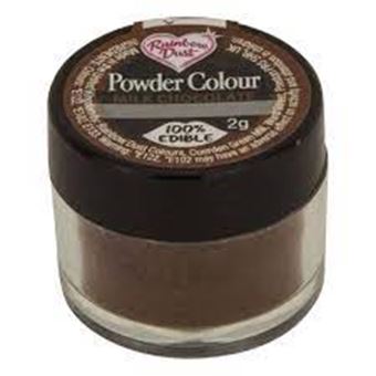 Picture of CHOCOLATE BROWN COLOUR POWDER 2G  DUST FOOD COLOUR